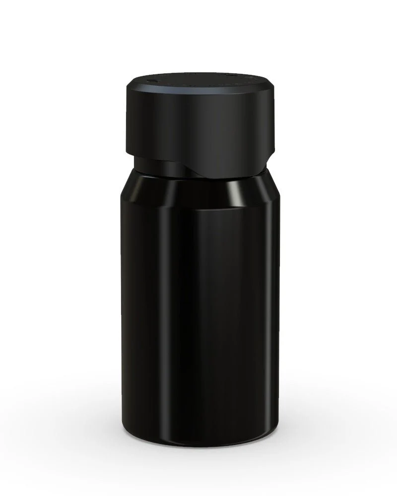 CHUBBY GORILLA | Child Resistant Mini Aviator Shot Bottles Black | 60mL - w/ Black Lid - 500 Count - Image 2
