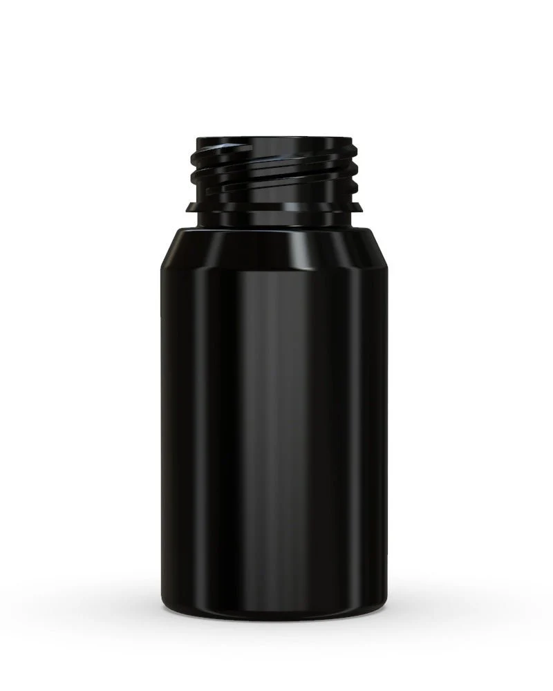 CHUBBY GORILLA | Child Resistant Mini Aviator Shot Bottles Black | 60mL - w/ Black Lid - 500 Count - Image 4