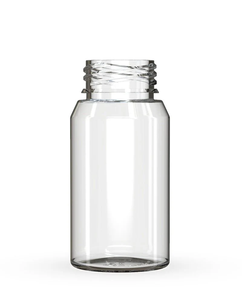 CHUBBY GORILLA | Child Resistant Mini Aviator Shot Bottles Clear | 60mL - w/ Black Lid - 500 Count - Image 4
