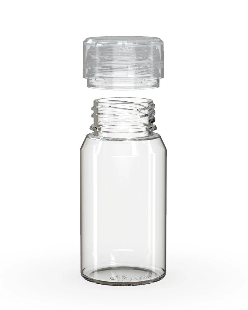 CHUBBY GORILLA | Child Resistant Mini Aviator Shot Bottles Clear | 60mL - w/ Clear Lid - 500 Count - Image 3