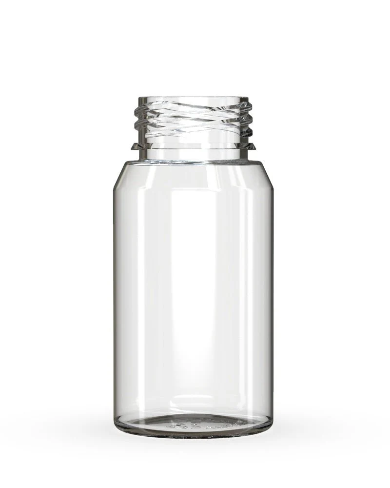 CHUBBY GORILLA | Child Resistant Mini Aviator Shot Bottles Clear | 60mL - w/ White Lid - 500 Count - Image 4
