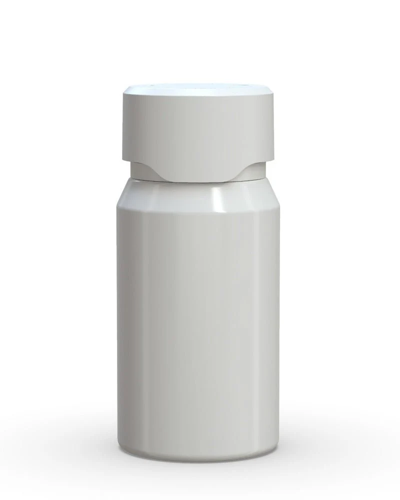 CHUBBY GORILLA | Child Resistant Mini Aviator Shot Bottles White | 60mL - w/ White Lid - 500 Count