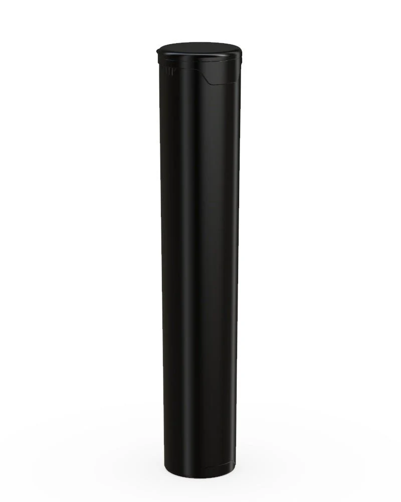 CHUBBY GORILLA | Child Resistant Pop-Cap Black Aviator Plastic Tubes | 98mm - Black Cap - 1500 Count - Image 2
