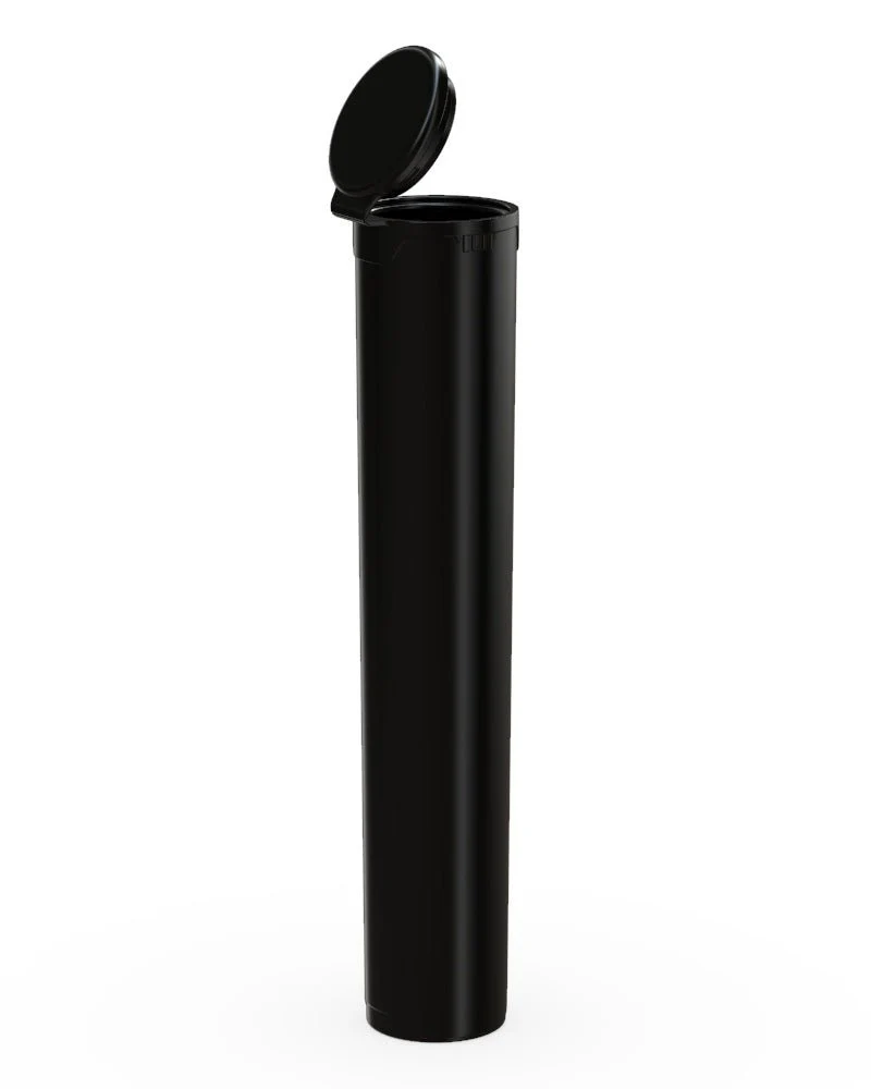 CHUBBY GORILLA | Child Resistant Pop-Cap Black Aviator Plastic Tubes | 98mm - Black Cap - 1500 Count - Image 5