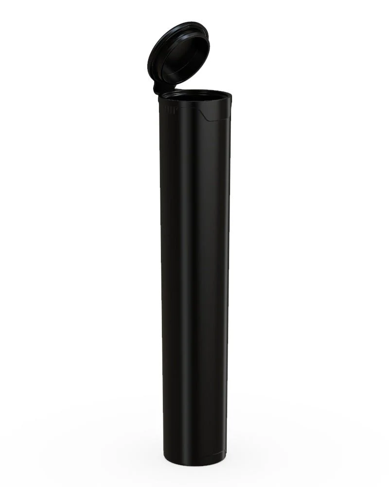 CHUBBY GORILLA | Child Resistant Pop-Cap Black Aviator Plastic Tubes | 98mm - Black Cap - 1500 Count - Image 6