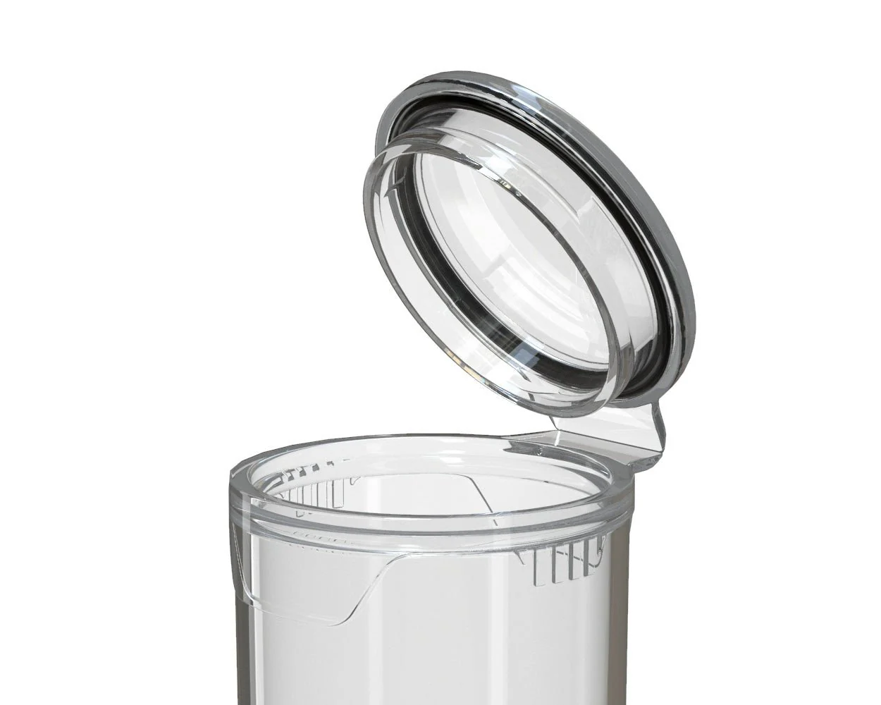 CHUBBY GORILLA | Child Resistant Pop-Cap Clear Aviator Plastic Tubes | 116mm - Clear Cap - 1500 Count - Image 4