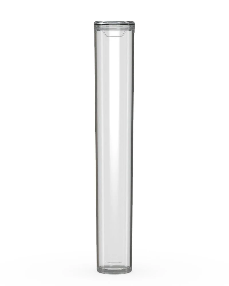 CHUBBY GORILLA Child Resistant Pop-Cap Clear Aviator Plastic Tubes | 116mm - Clear Cap | Sample