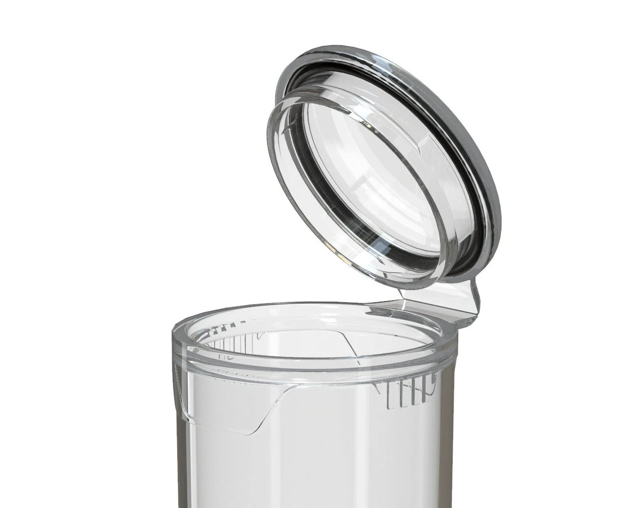 CHUBBY GORILLA | Child Resistant Pop-Cap Clear Aviator Plastic Tubes | 98mm - Clear Cap - 1500 Count - Image 4