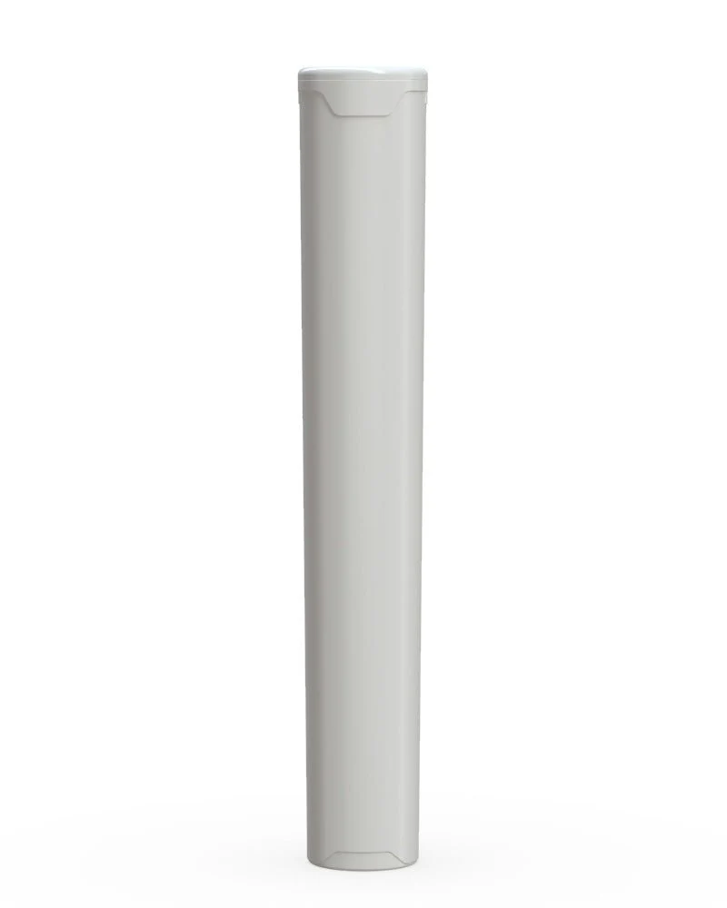 CHUBBY GORILLA | Child Resistant Pop-Cap White Aviator Plastic Tubes | 116mm - White Cap - 1500 Count