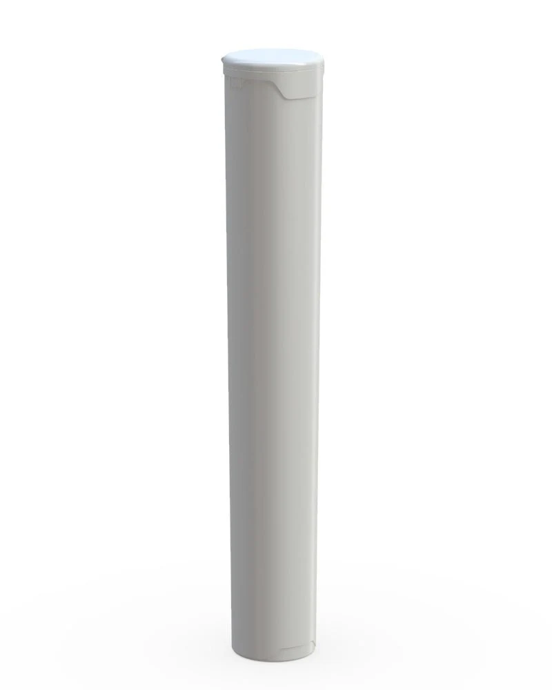 CHUBBY GORILLA | Child Resistant Pop-Cap White Aviator Plastic Tubes | 116mm - White Cap - 1500 Count - Image 2