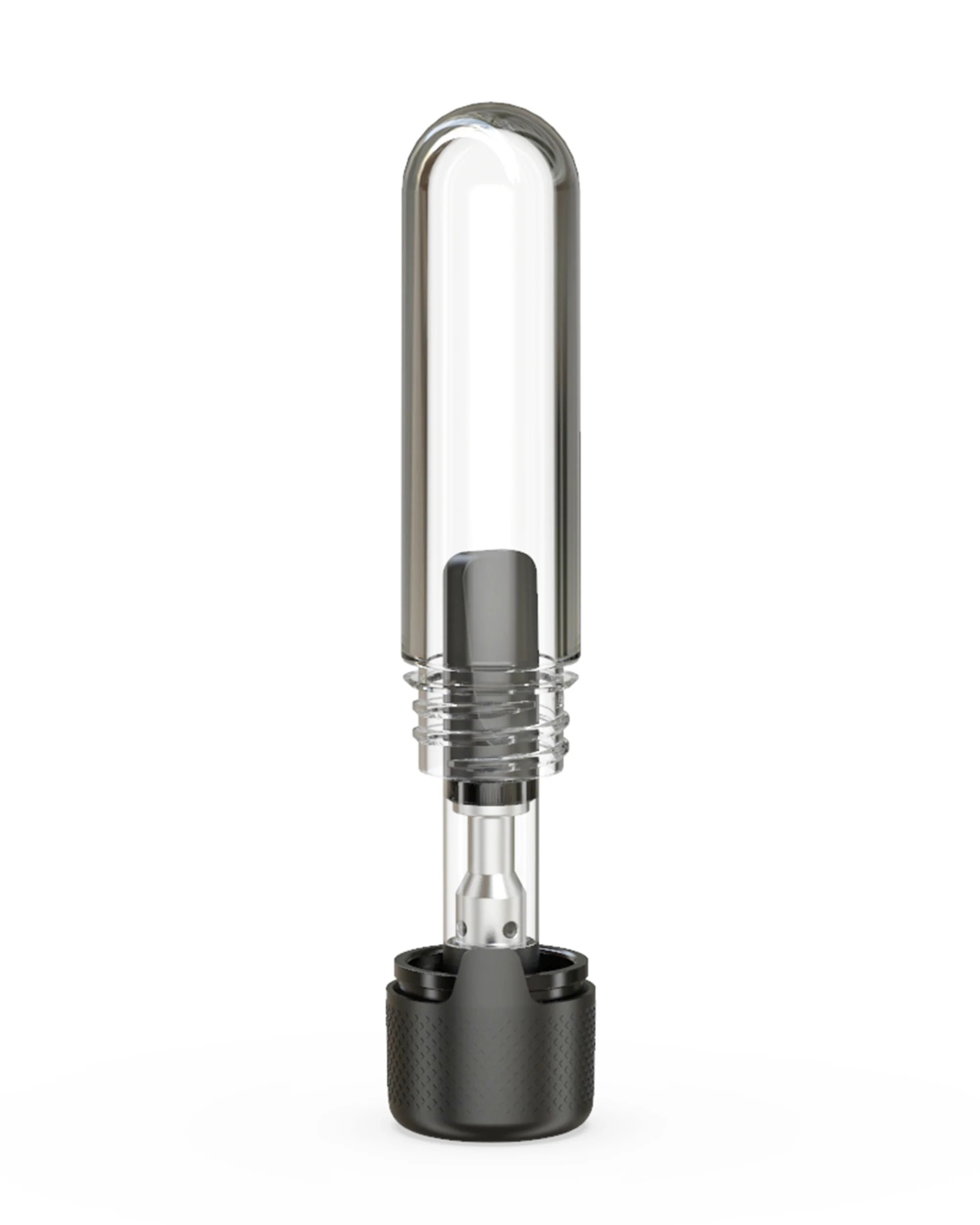 CHUBBY GORILLA | Child Resistant Push Down & Turn Clear Aviator 510 Cartridge Container | 65mm - Black Cap - 500 Count - Image 5