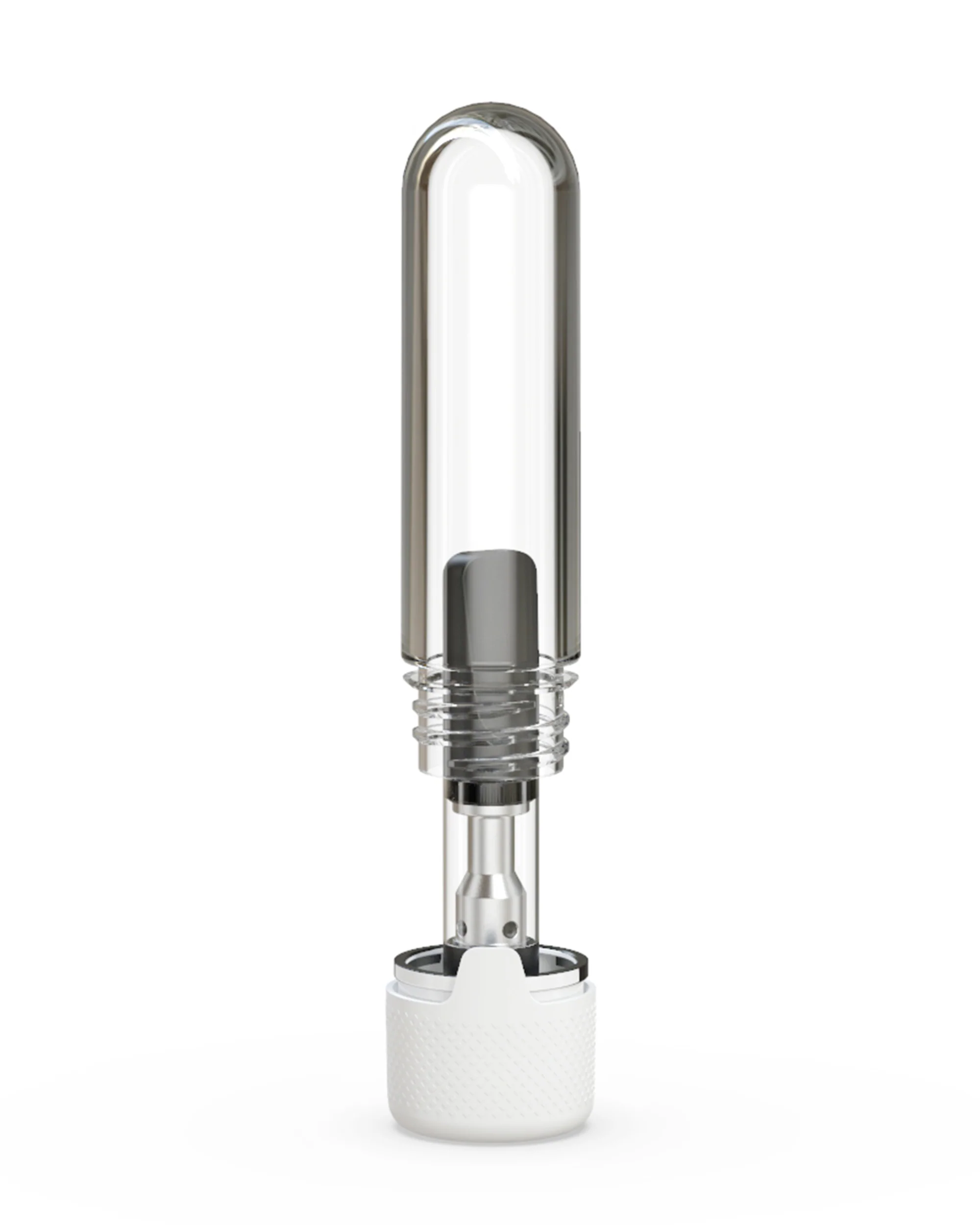CHUBBY GORILLA | Child Resistant Push Down & Turn Clear Aviator 510 Cartridge Container | 65mm - White Cap - 500 Count - Image 5