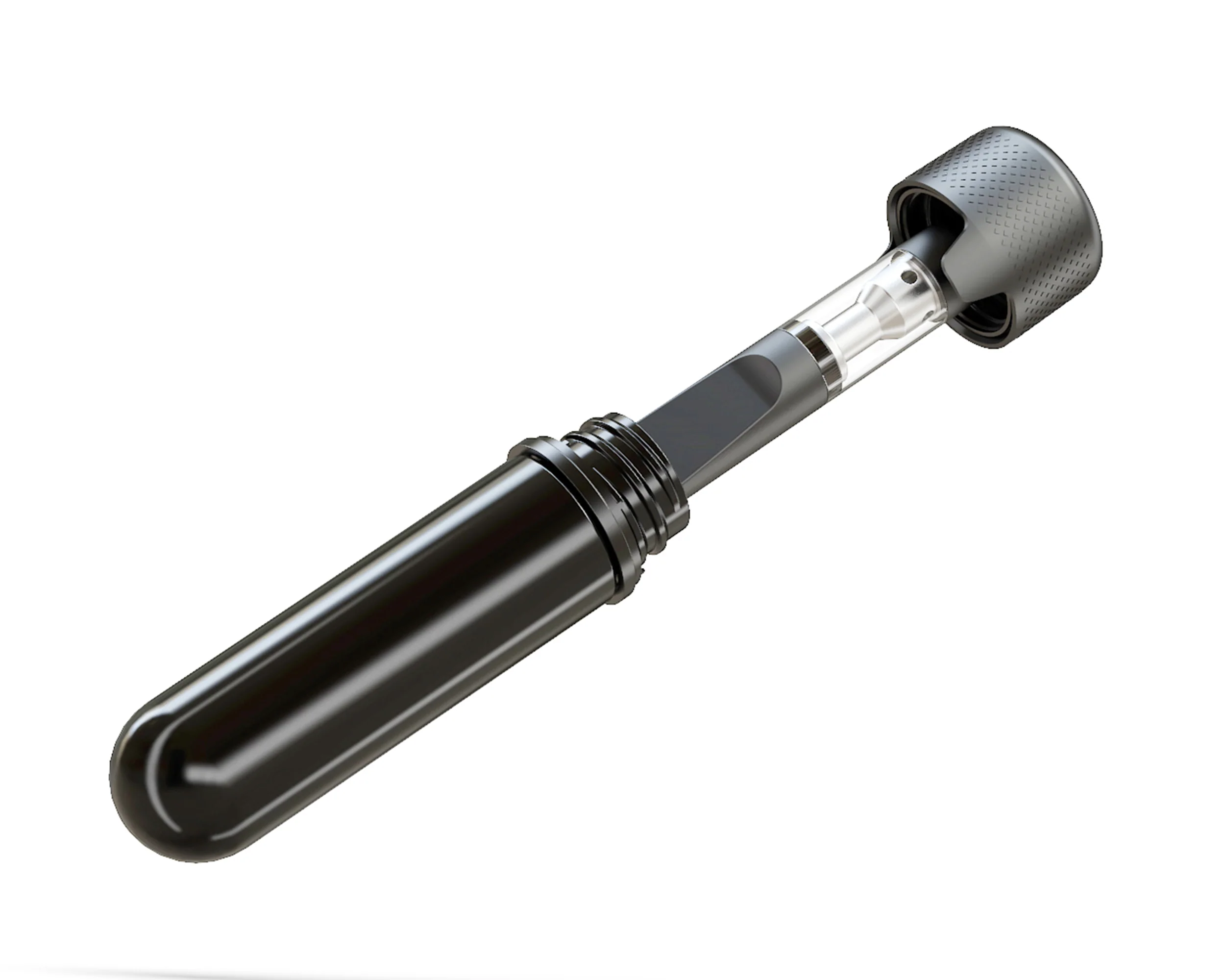 CHUBBY GORILLA | Child Resistant Push Down & Turn Opaque Aviator 510 Cartridge Container | 65mm - Black - 500 Count - Image 4
