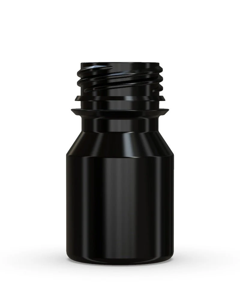 CHUBBY GORILLA | Child Resistant Stubby Aviator Shot Bottles Black | 30mL - w/ Black Lid - 800 Count - Image 4