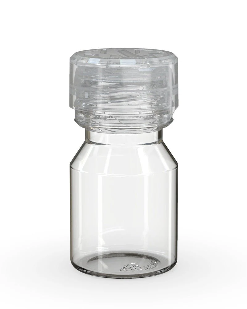 CHUBBY GORILLA | Child Resistant Stubby Aviator Shot Bottles Clear | 30mL - w/ Clear Lid - 800 Count - Image 2