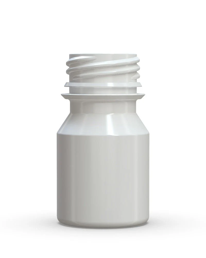 CHUBBY GORILLA | Child Resistant Stubby Aviator Shot Bottles White | 30mL - w/ White Lid - 800 Count - Image 4