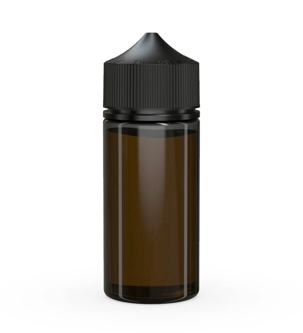 CHUBBY GORILLA | Child Resistant Unicorn V3 PET Dropper Bottles Transparent Black | 100mL - w/ Black Lid - 400 Count - Image 3