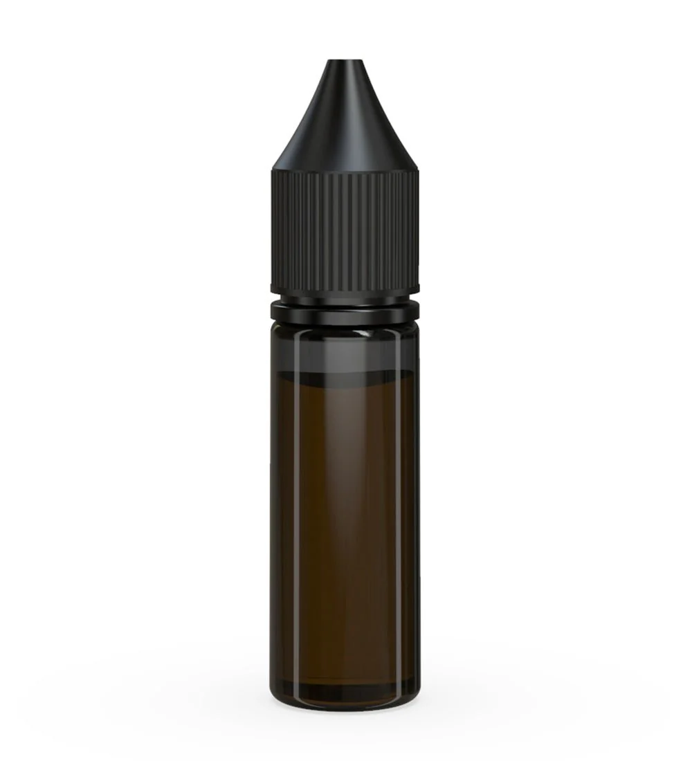 CHUBBY GORILLA | Child Resistant Unicorn V3 PET Dropper Bottles Transparent Black | 16.5mL - w/ Black Lid - 1000 Count - Image 3