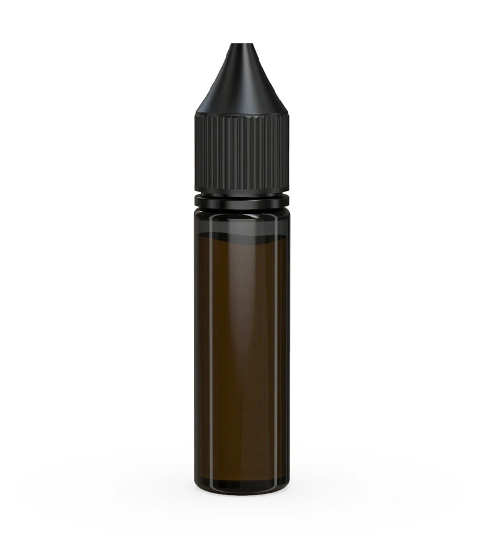 CHUBBY GORILLA | Child Resistant Unicorn V3 PET Dropper Bottles Transparent Black | 20mL - w/ Black Lid - 1000 Count - Image 3