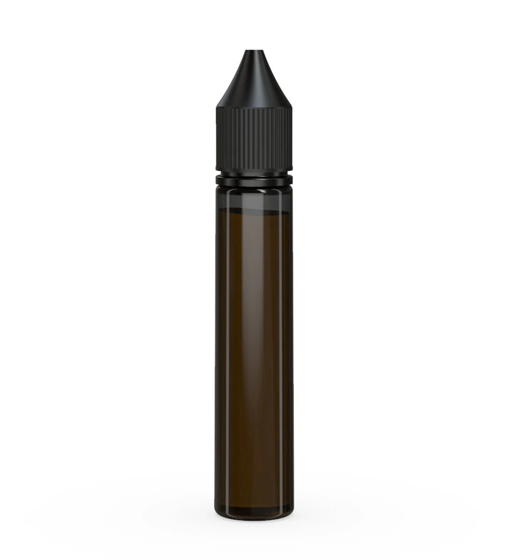 CHUBBY GORILLA | Child Resistant Unicorn V3 PET Dropper Bottles Transparent Black | 30mL - w/ Black Lid - 1000 Count - Image 3