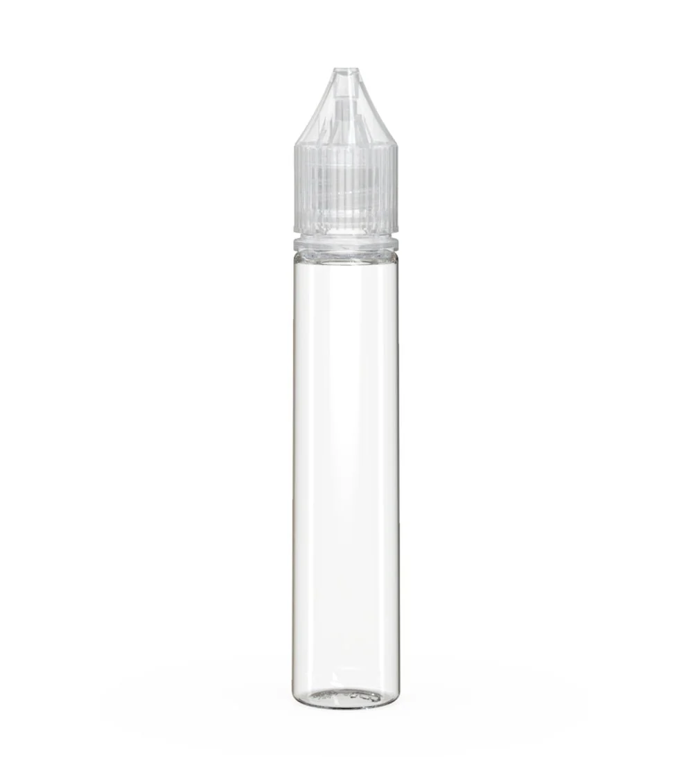 CHUBBY GORILLA | Child Resistant Unicorn V3 PET Dropper Bottles w/ Clear Lid | 30mL - Clear | Sample