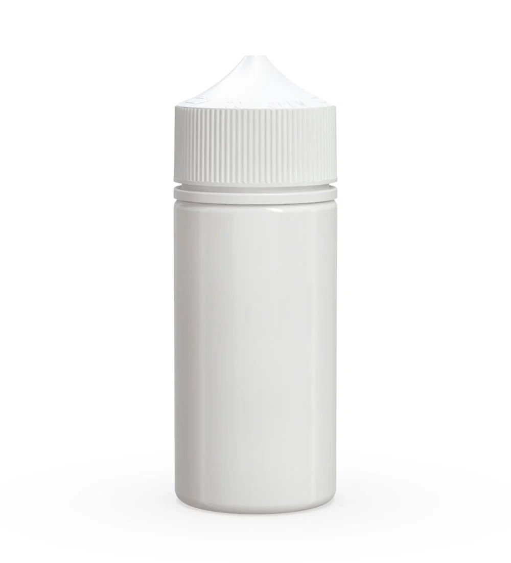 CHUBBY GORILLA | Child Resistant Unicorn V3 PET Dropper Bottles White | 100mL - w/ White Lid - 400 Count