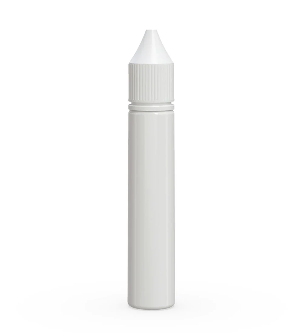 CHUBBY GORILLA | Child Resistant Unicorn V3 PET Dropper Bottles White | 30mL - w/ White Lid - 1000 Count