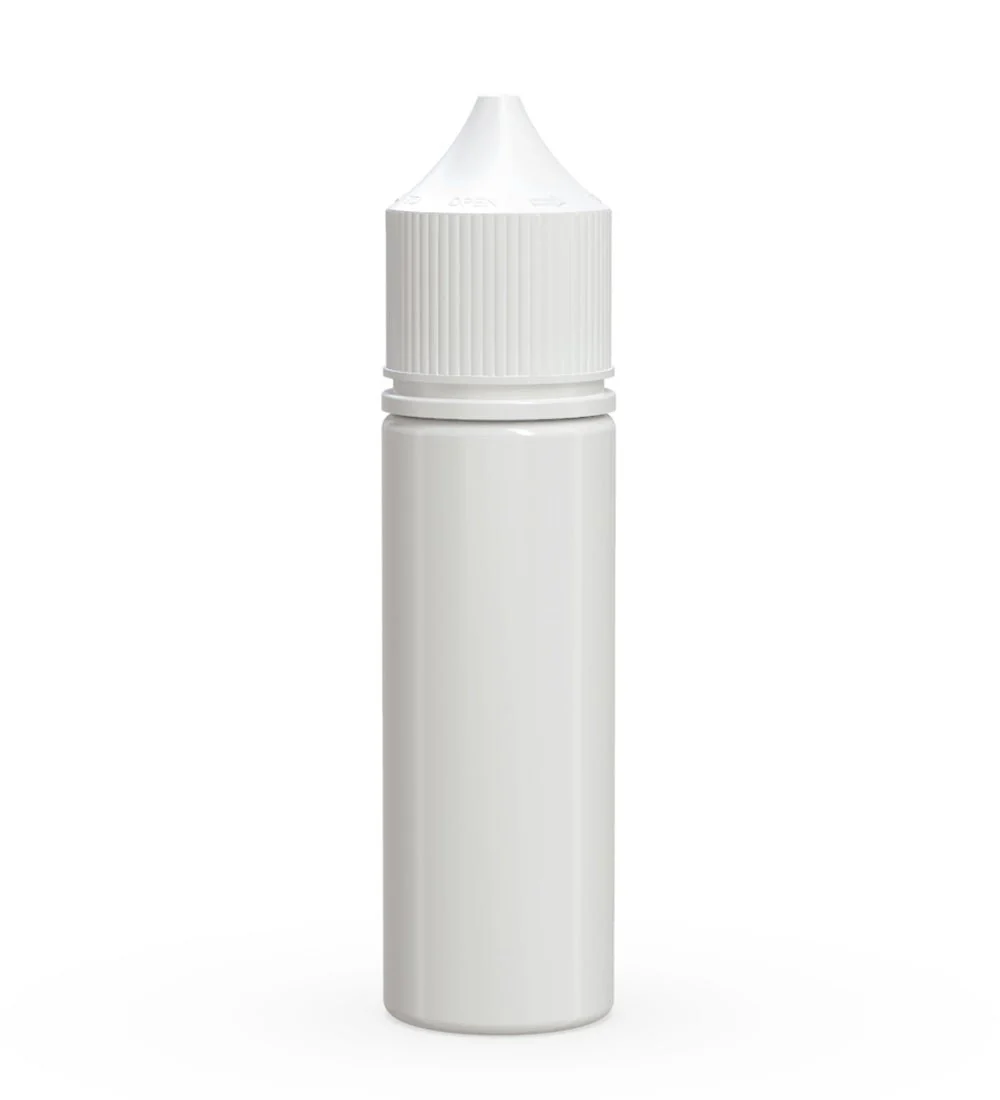 CHUBBY GORILLA | Child Resistant Unicorn V3 PET Dropper Bottles White | 50mL - w/ White Lid - 500 Count