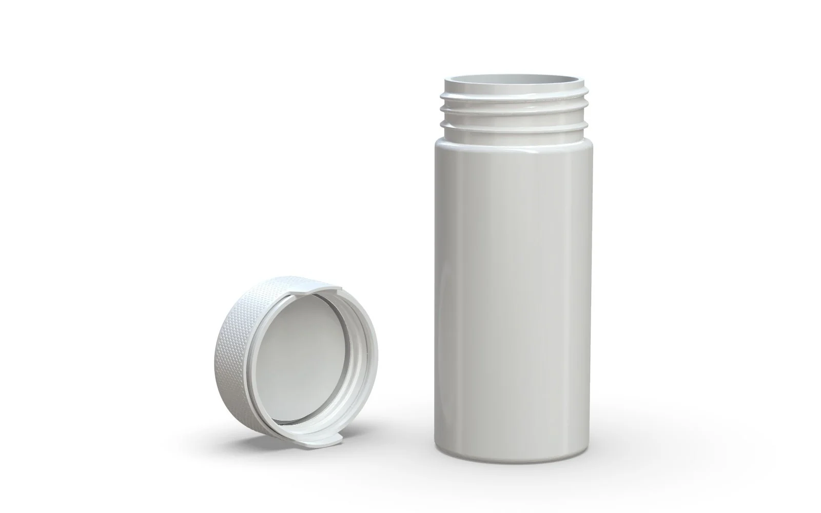 CHUBBY GORILLA | Child Resistant White Plastic Aviator Container w/ White Cap | 240mL - 8oz - 200 Count - Image 4
