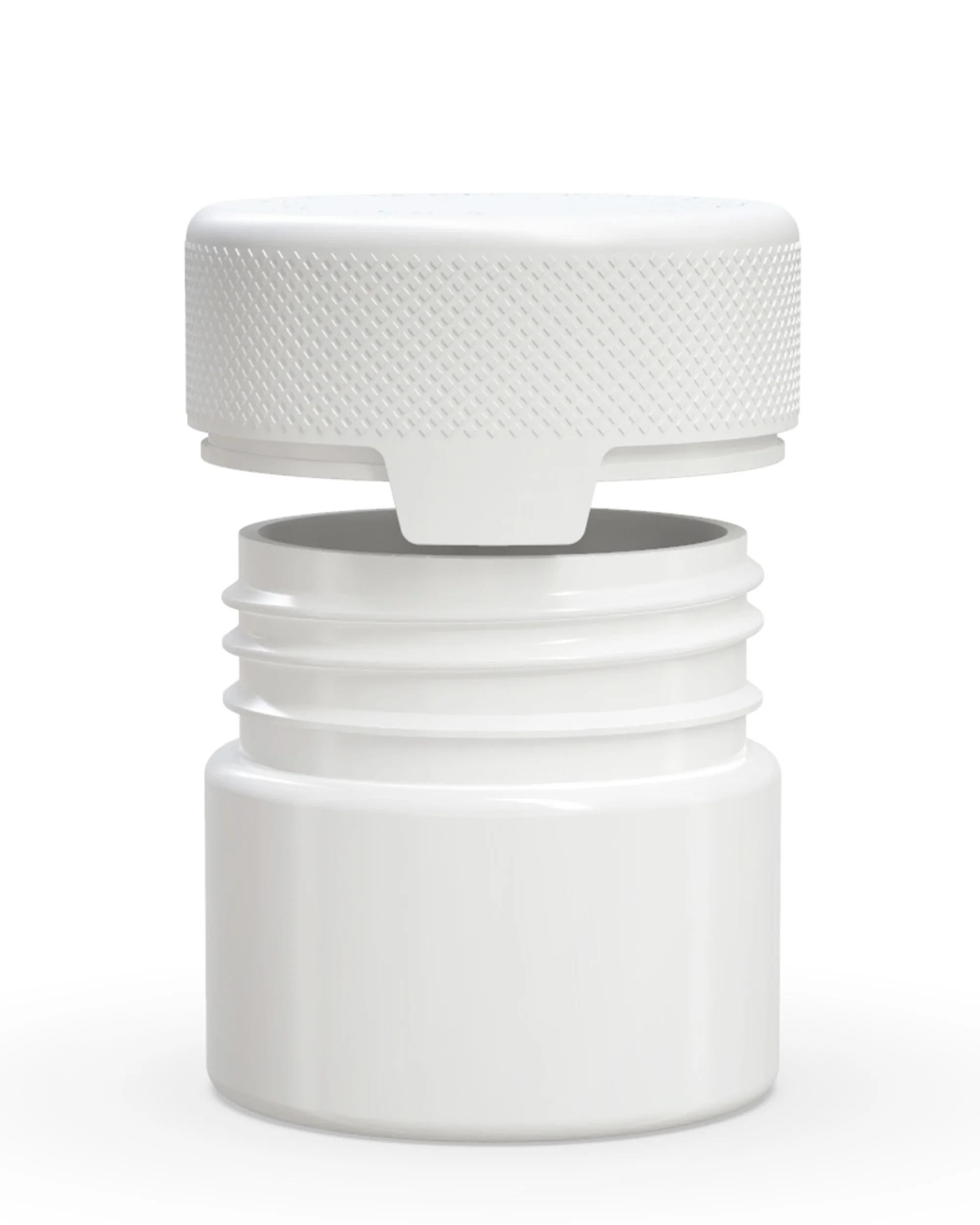 CHUBBY GORILLA | Child Resistant White Plastic Aviator Container w/ White Cap | 60mL - 2oz - 500 Count - Image 3