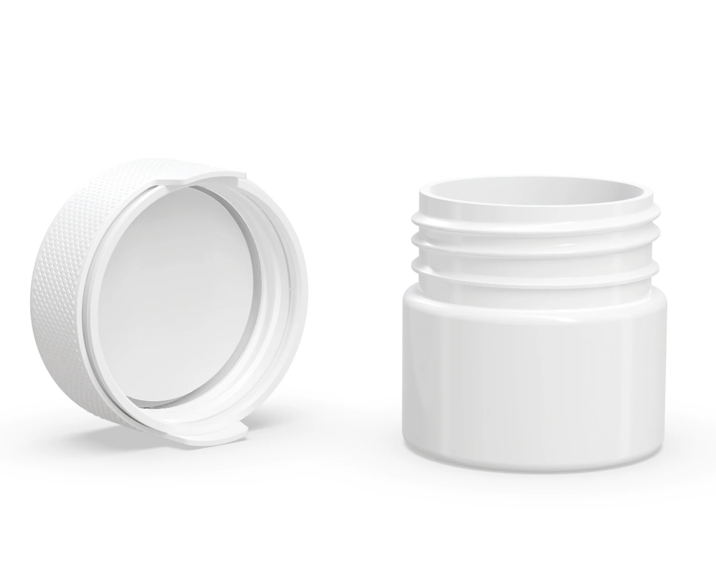 CHUBBY GORILLA | Child Resistant White Plastic Aviator Container w/ White Cap | 60mL - 2oz - 500 Count - Image 4