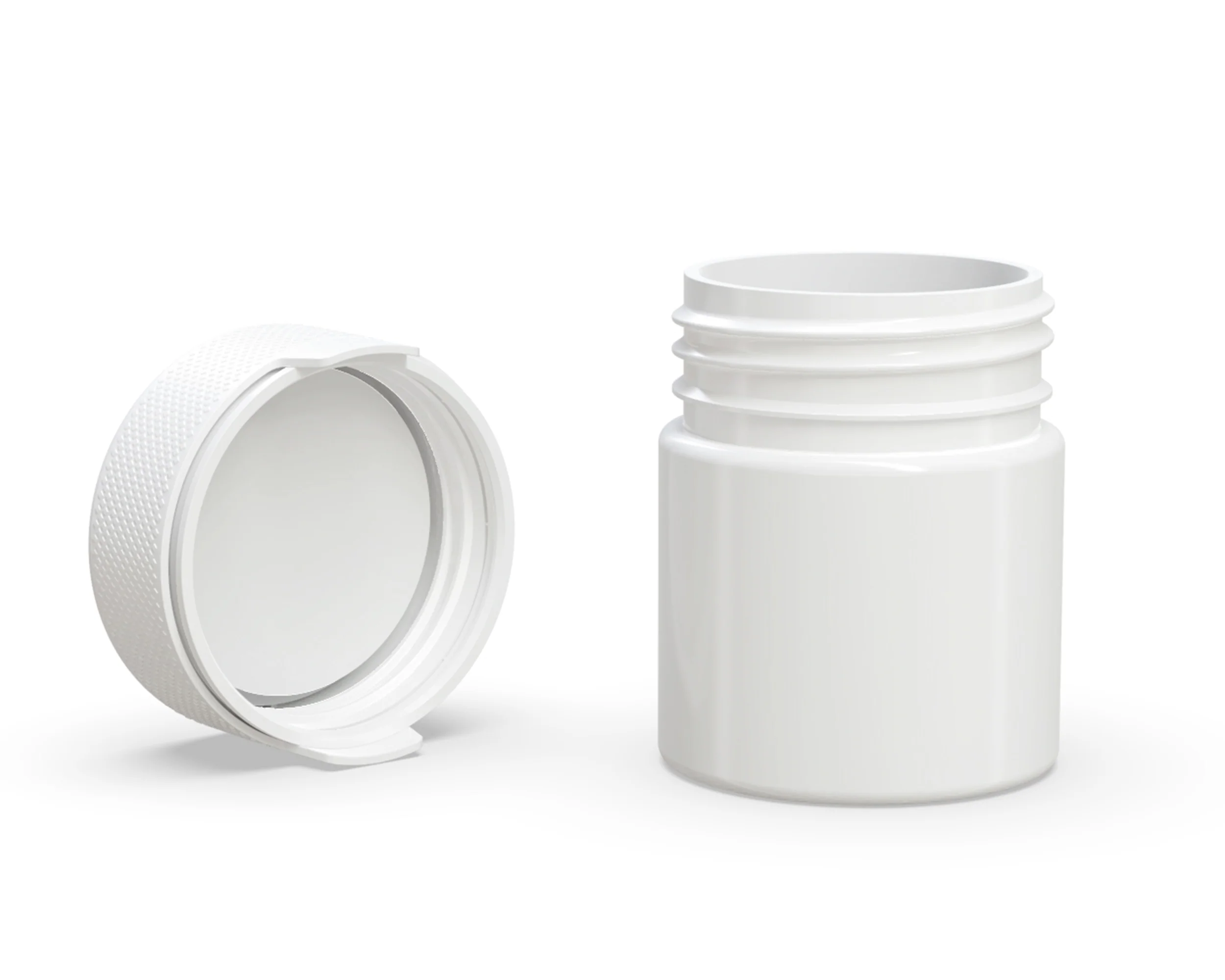 CHUBBY GORILLA | Child Resistant White Plastic Aviator Container w/ White Cap | 90mL - 3oz - 400 Count - Image 4