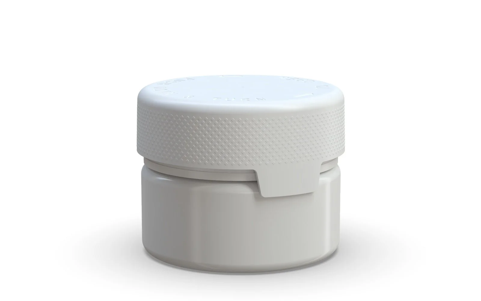 CHUBBY GORILLA | Child Resistant White Plastic Aviator XL Container w/ White Cap | 220mL - 7.5oz - 100 Count - Image 2