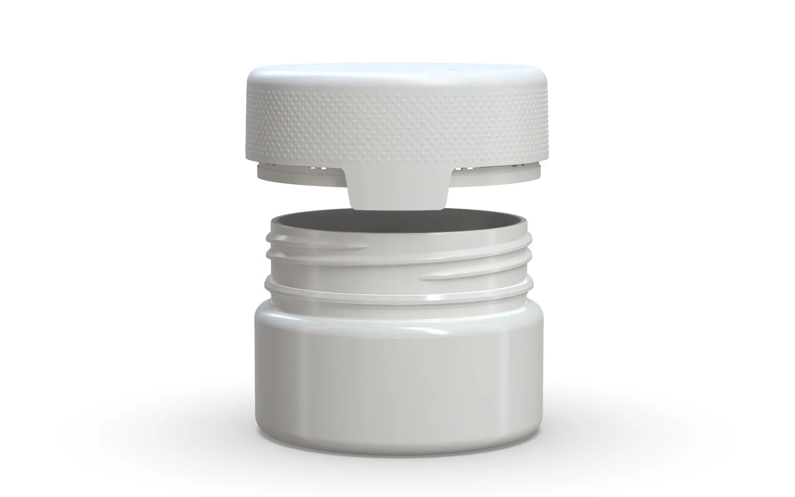 CHUBBY GORILLA | Child Resistant White Plastic Aviator XL Container w/ White Cap | 220mL - 7.5oz - 100 Count - Image 3