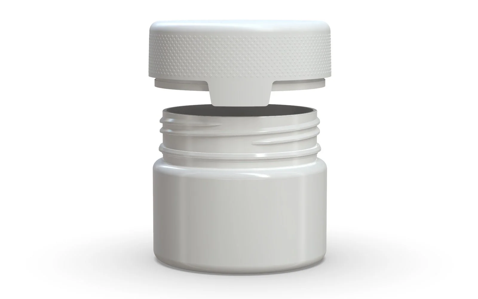 CHUBBY GORILLA | Child Resistant White Plastic Aviator XL Container w/ White Cap | 300mL - 10oz - 80 Count - Image 3