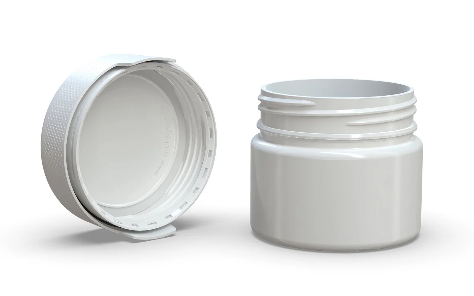 CHUBBY GORILLA | Child Resistant White Plastic Aviator XL Container w/ White Cap | 300mL - 10oz - 80 Count - Image 4