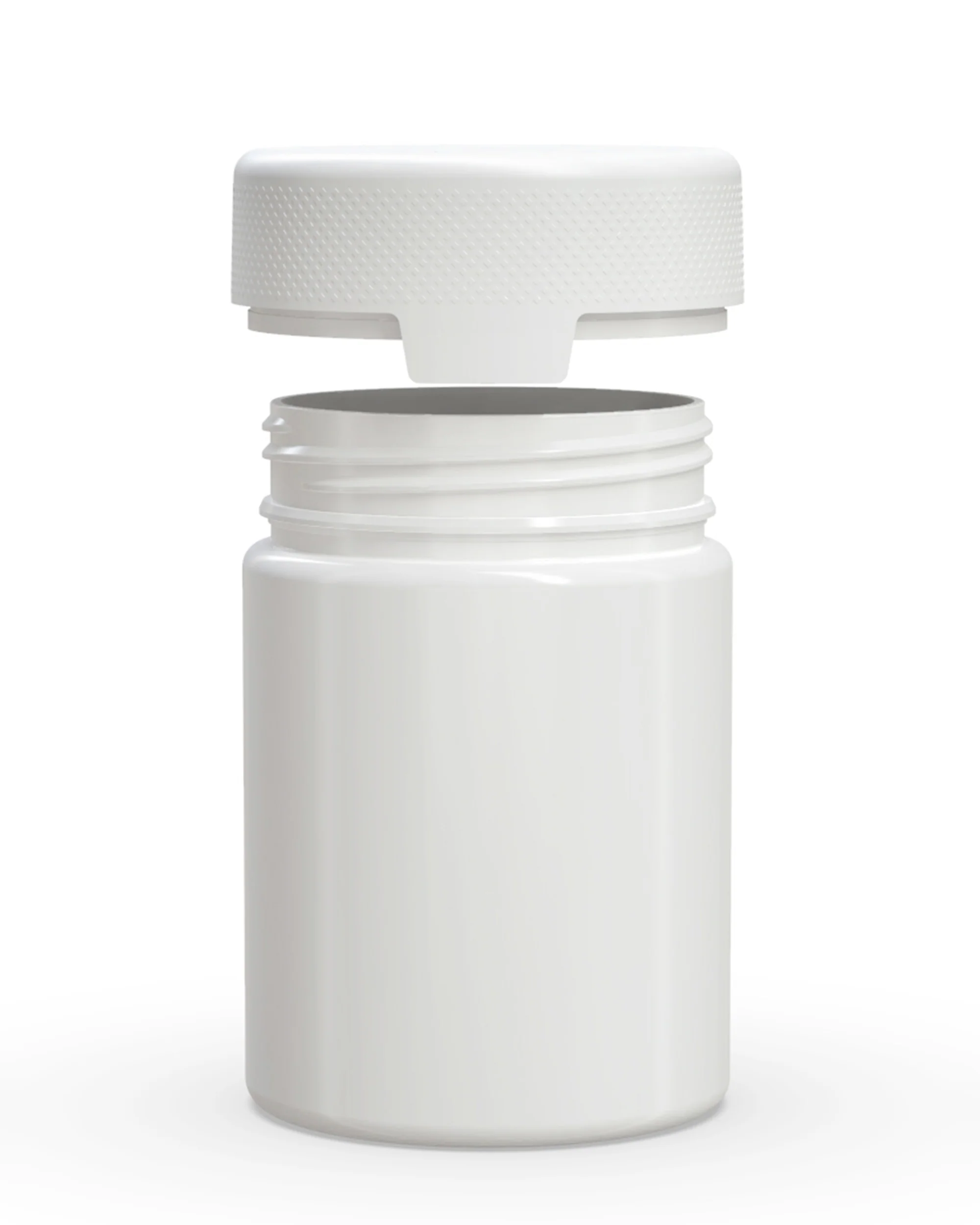 CHUBBY GORILLA | Child Resistant White Plastic Aviator XL Container w/ White Cap | 625mL - 21.5oz - 40 Count - Image 3
