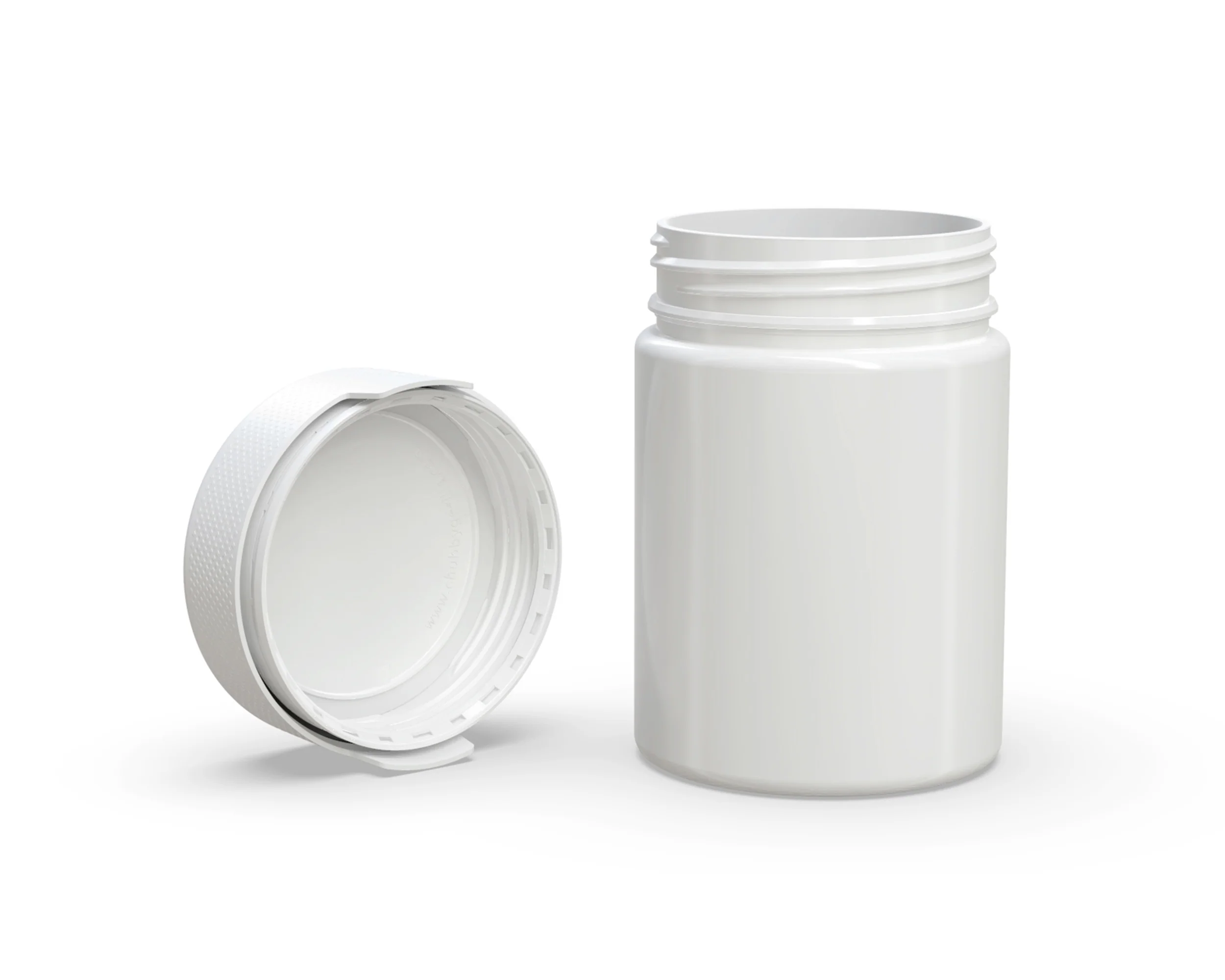 CHUBBY GORILLA | Child Resistant White Plastic Aviator XL Container w/ White Cap | 625mL - 21.5oz - 40 Count - Image 4
