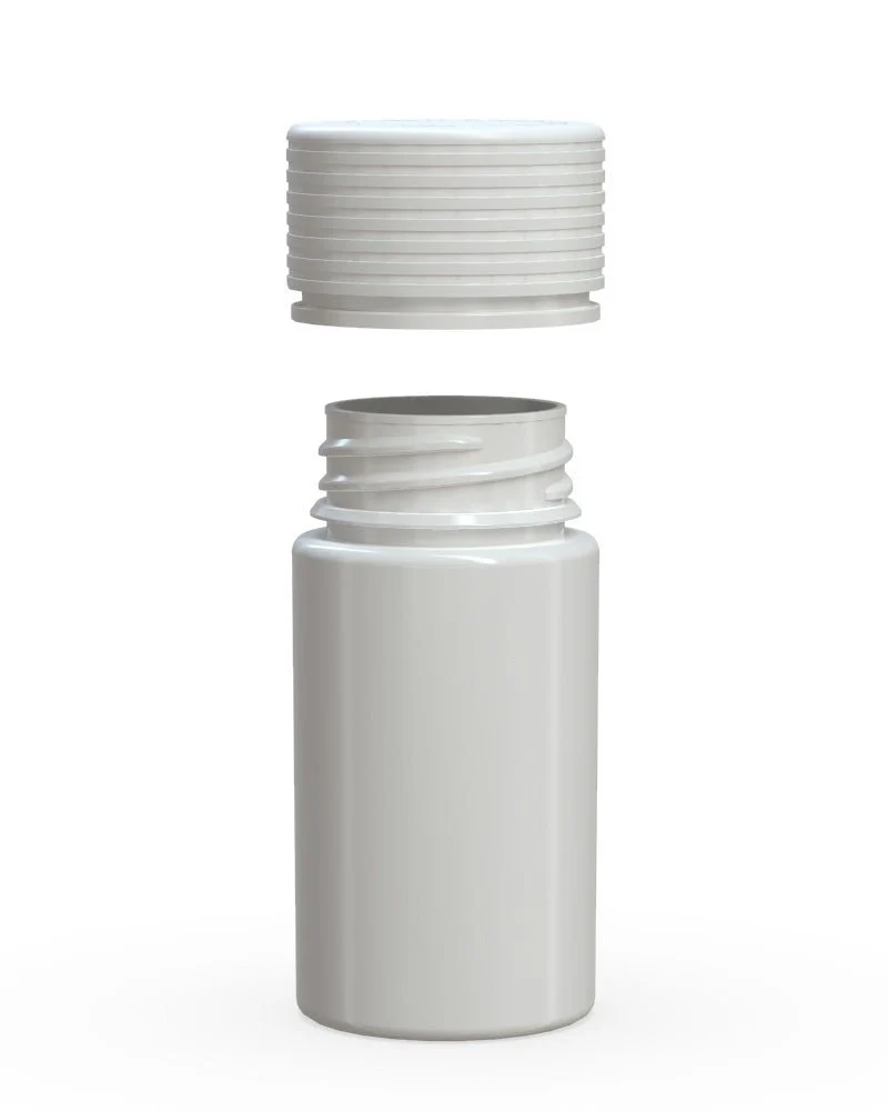 CHUBBY GORILLA | Child Resistant White Plastic Mini Spiral Jar w/ White Cap | 55mm - 1oz - 200 Count - Image 3