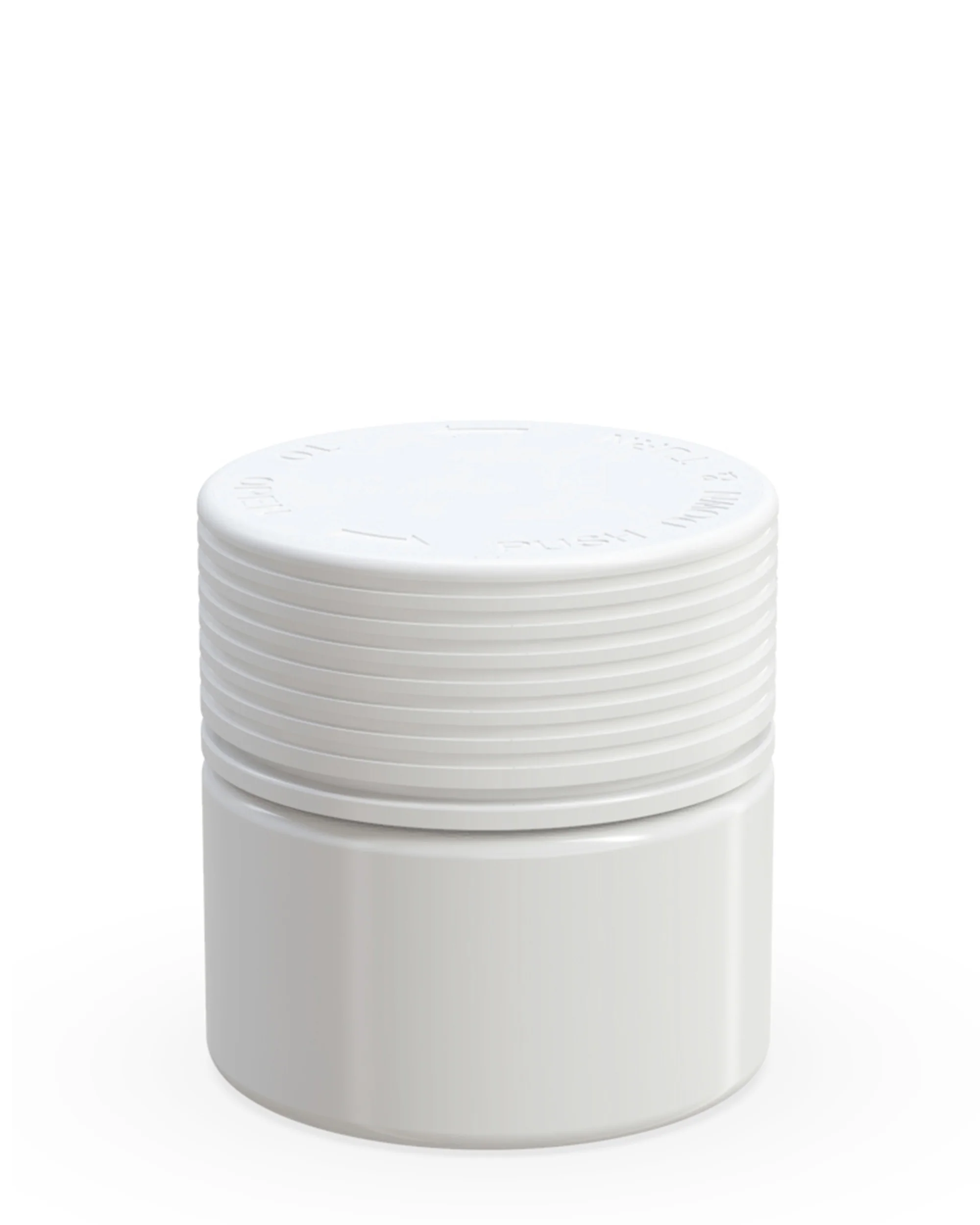 CHUBBY GORILLA | Child Resistant White Plastic Spiral Jar w/ White Cap | 55mm - 2oz - 400 Count - Image 2