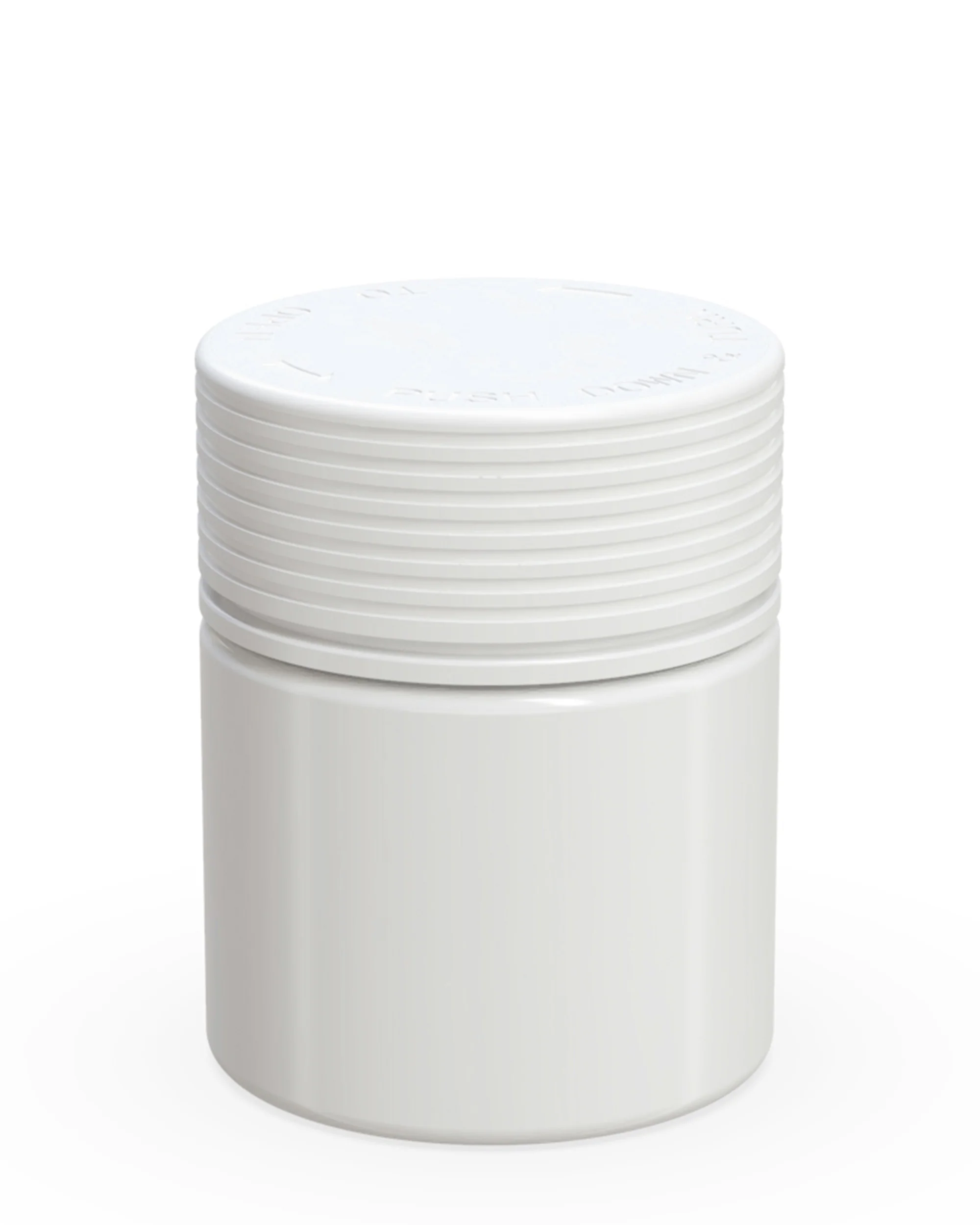 CHUBBY GORILLA | Child Resistant White Plastic Spiral Jar w/ White Cap | 55mm - 3oz - 400 Count - Image 2