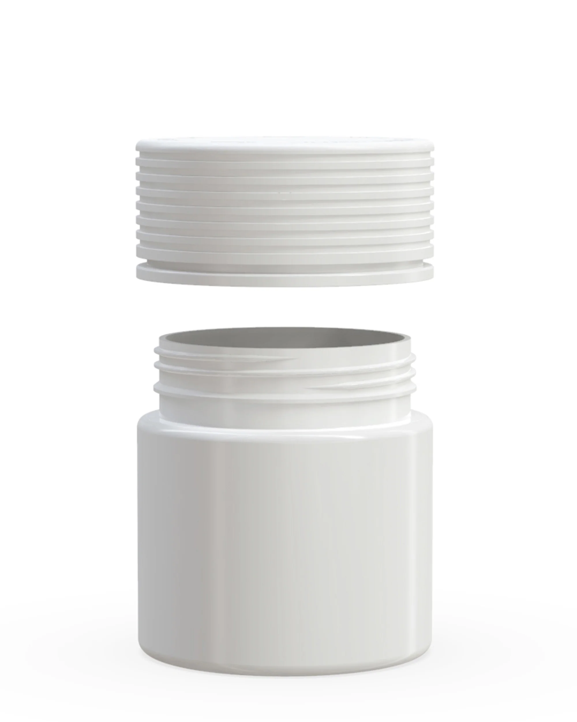 CHUBBY GORILLA | Child Resistant White Plastic Spiral Jar w/ White Cap | 55mm - 3oz - 400 Count - Image 3