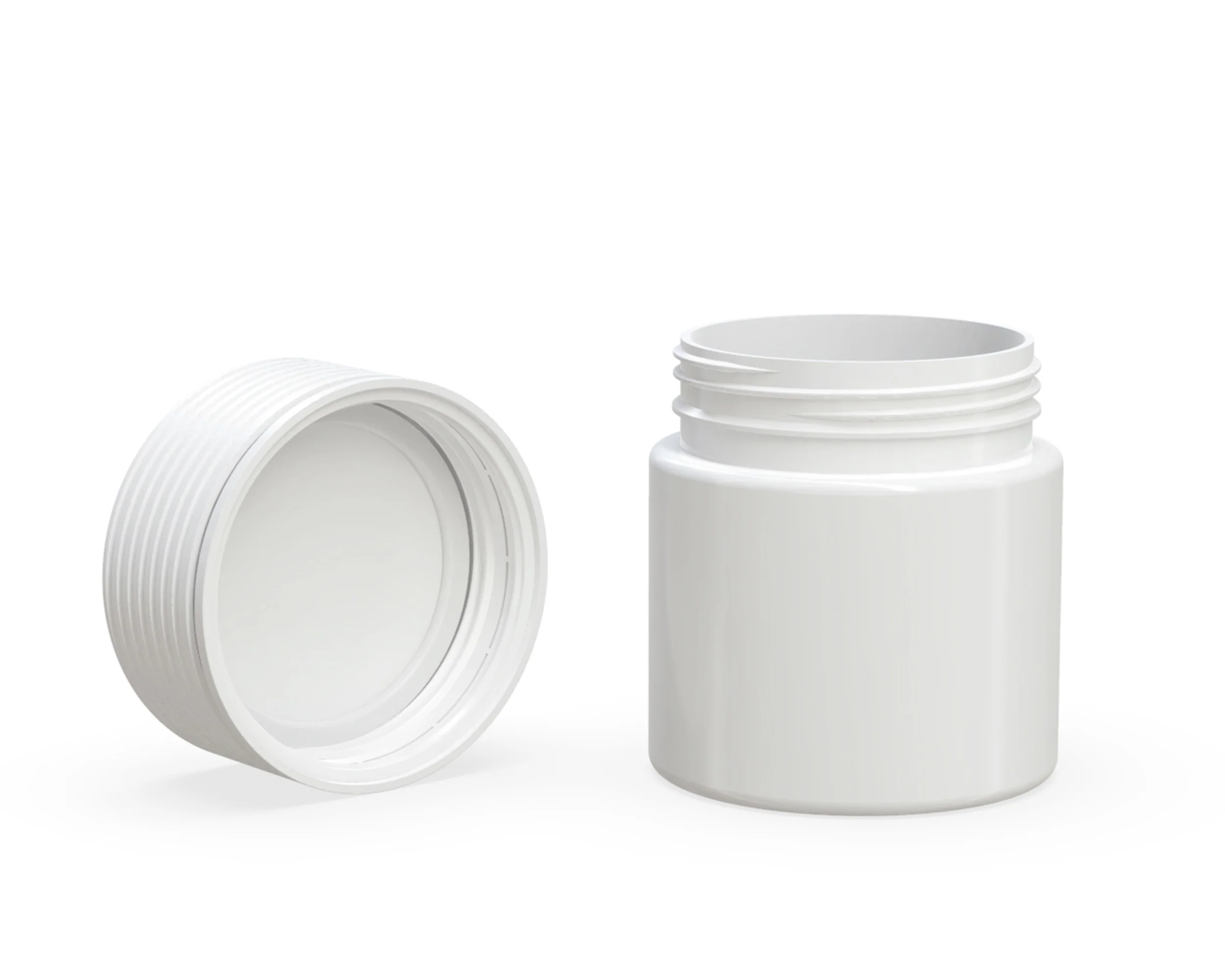 CHUBBY GORILLA | Child Resistant White Plastic Spiral Jar w/ White Cap | 55mm - 3oz - 400 Count - Image 4
