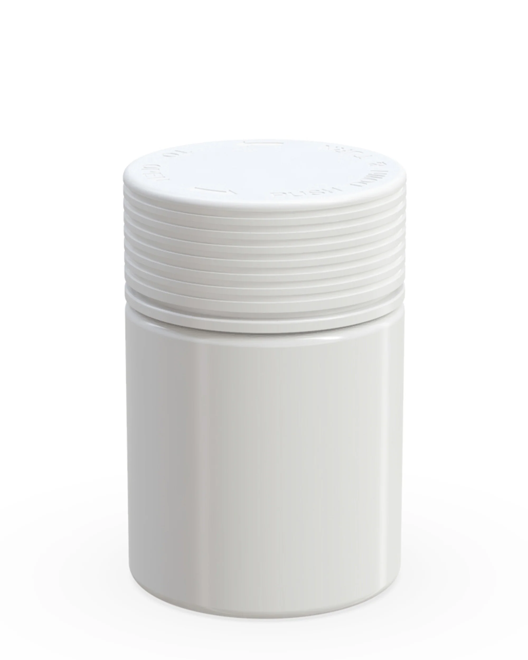 CHUBBY GORILLA | Child Resistant White Plastic Spiral Jar w/ White Cap | 55mm - 4oz - 400 Count - Image 2