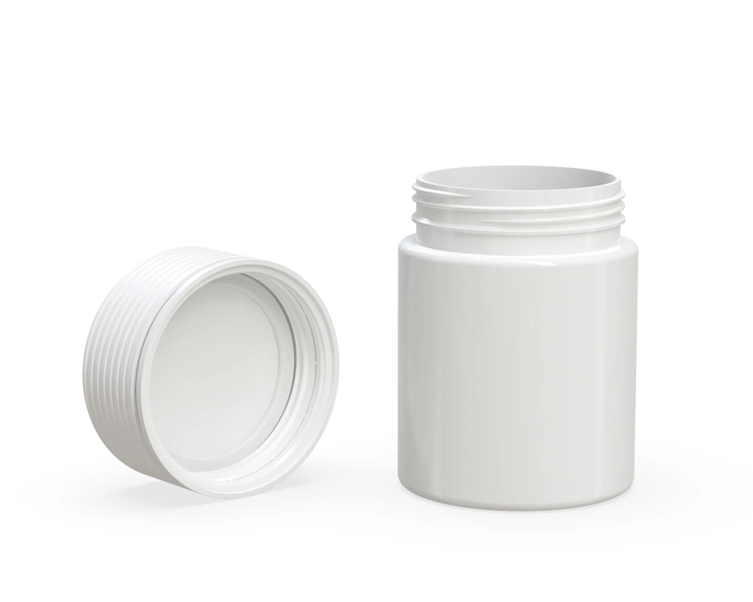 CHUBBY GORILLA | Child Resistant White Plastic Spiral Jar w/ White Cap | 55mm - 4oz - 400 Count - Image 4