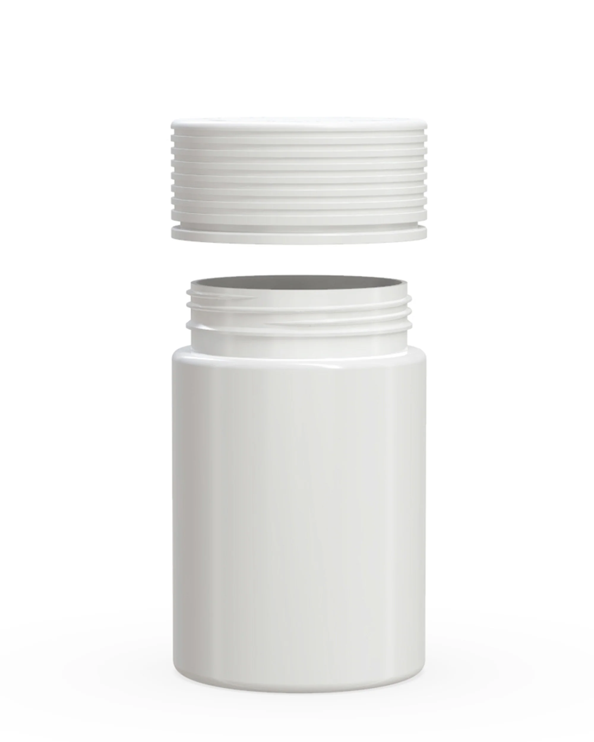 CHUBBY GORILLA | Child Resistant White Plastic Spiral Jar w/ White Cap | 55mm - 5oz - 300 Count - Image 3