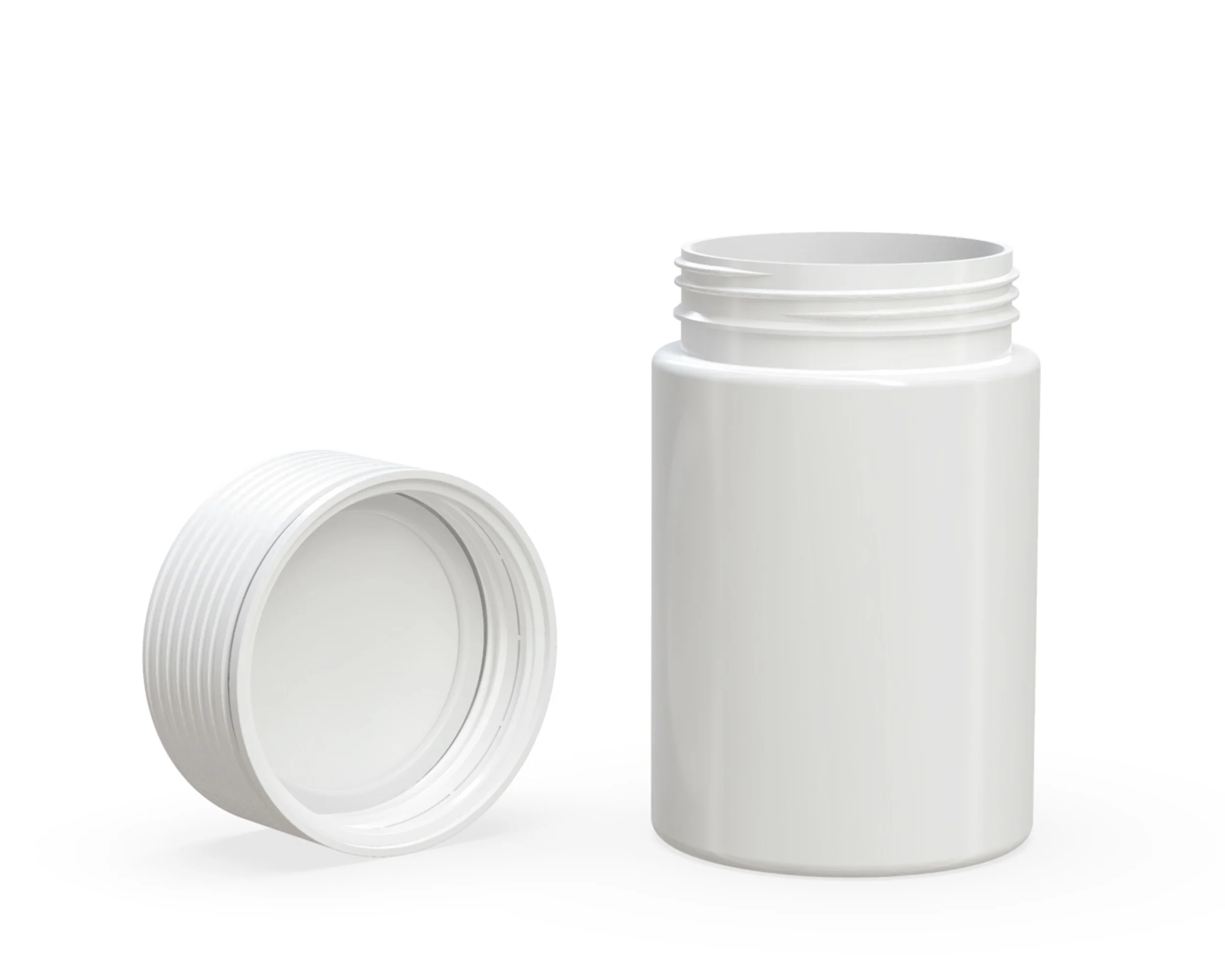 CHUBBY GORILLA | Child Resistant White Plastic Spiral Jar w/ White Cap | 55mm - 5oz - 300 Count - Image 4