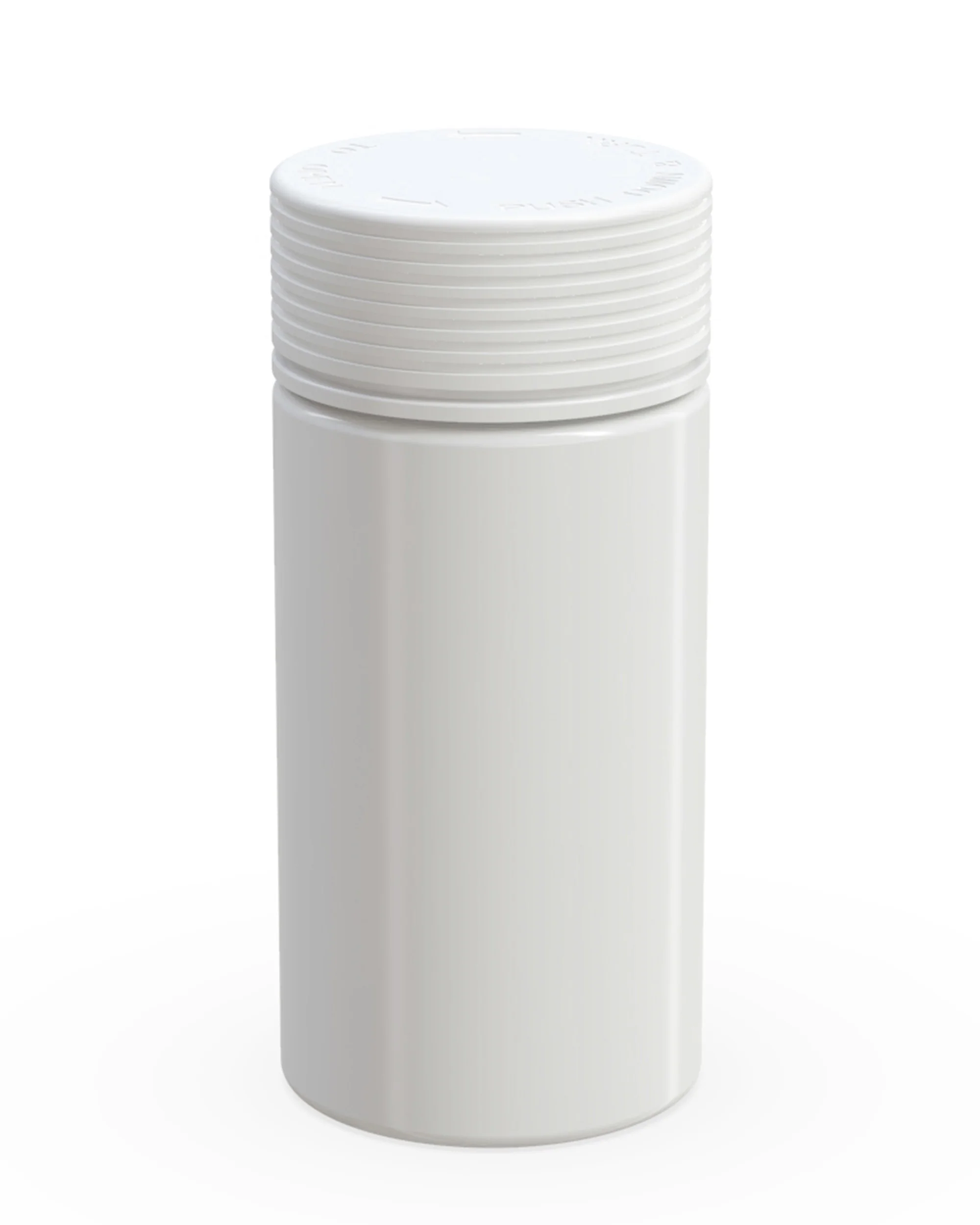 CHUBBY GORILLA | Child Resistant White Plastic Spiral Jar w/ White Cap | 55mm - 6oz - 300 Count - Image 2