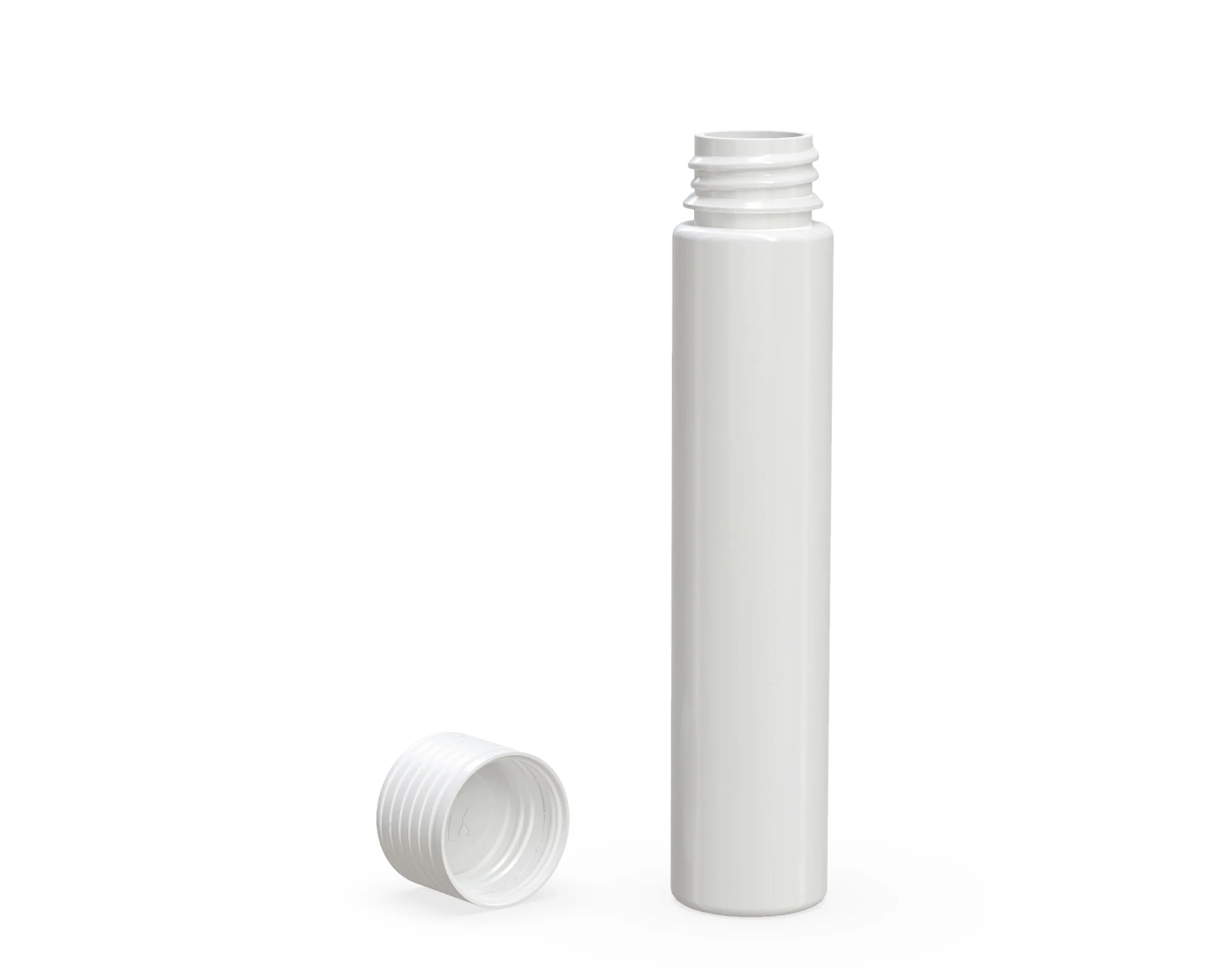 CHUBBY GORILLA | Child Resistant White Plastic Spiral Pre-Roll Tubes w/ White Cap | 25mm - 115mm - 200 Count - Image 4