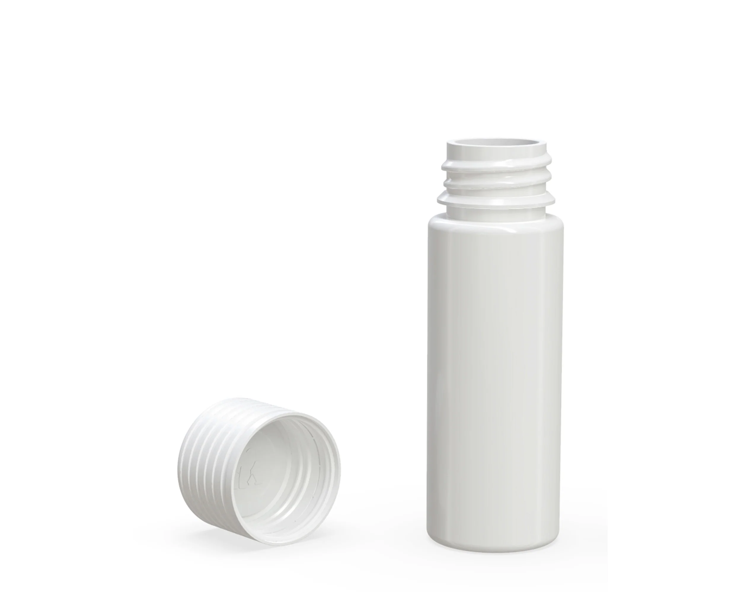CHUBBY GORILLA | Child Resistant White Plastic Spiral Pre-Roll Tubes w/ White Cap | 25mm - 65mm - 400 Count - Image 4